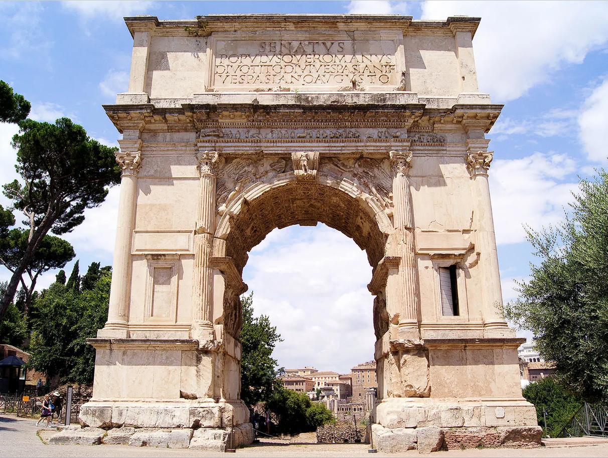 The Arch of Titus in Rome